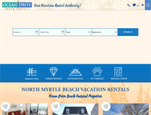 Tablet Screenshot of odbeachrentals.com